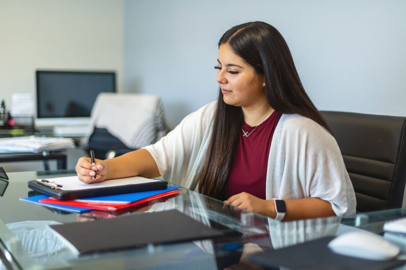 Woman working in office